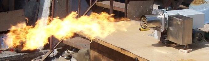 Brûleur de rebut à huile végétale de soja 150-200 kilowatts avec la précaution de trois coffres-forts