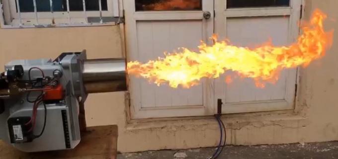 KV 40 brûleur d' huile de déchets sans fumée, brûleur d' huile de combustible 1600000 Btu / h Chaleur de sortie 0