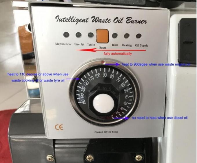 Forneau de combustion de déchets d'huile entièrement automatique 30 - 60 kW OEM / ODM disponible 0