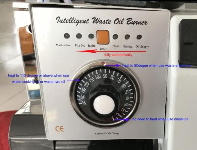 Brûleur d' huile végétale de 15 L / H, brûleurs d' huile industrielle de 200 kilowatts 0