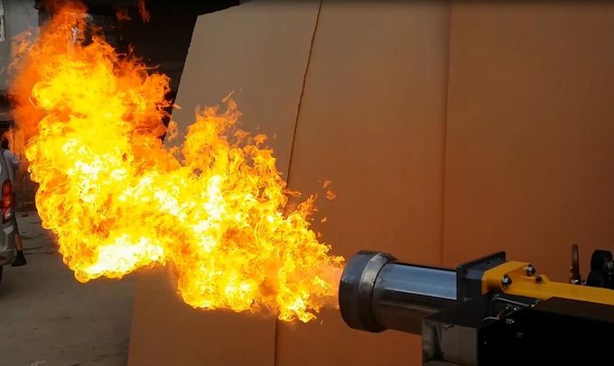 Étape écologique de flamme du four trois de brûleur à huile usagée pour la chaudière de 1,5 T