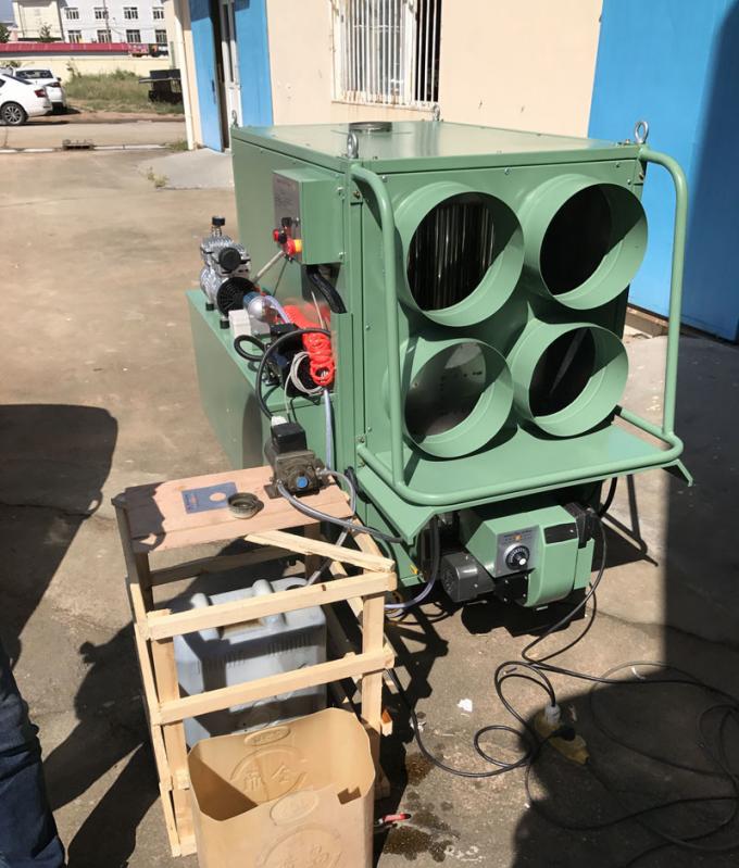 Appareil portable breveté pour chauffer les déchets d'huile de 6 à 8 litres par heure pour la fonte des glaces des aéroports 0